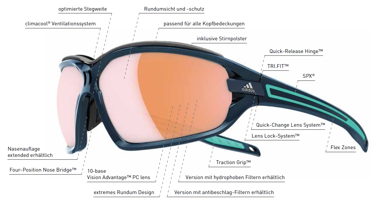 adidas sports glasses
