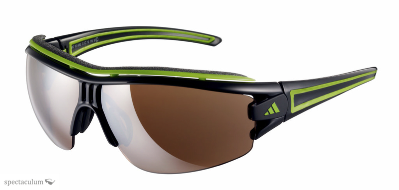 adidas eye halfrim pro XS black shiny/green / a180 - 6050