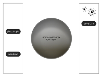 Ersatzglser / a126 evil eye pro L - grau phototrop polarisiert