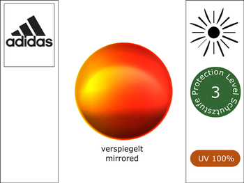 Ersatzglser / a416 daroga - grau - rot verspiegelt