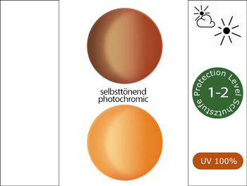 replacement lenses / a143 terrex pro - Auto orange/brown without coating